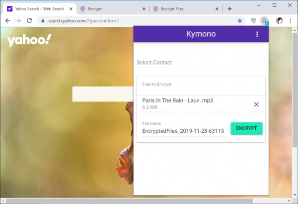 Kymono: Mã hóa file, văn bản và giải mã chỉ với đối tượng cụ thể