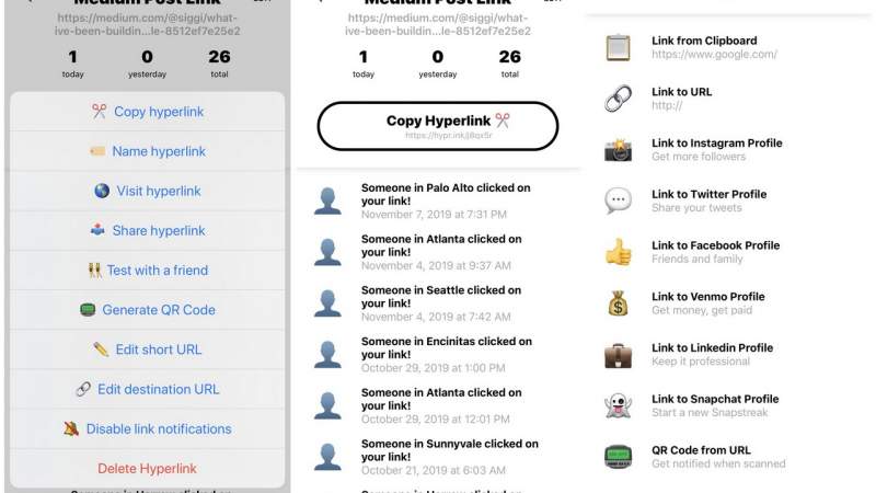 Hyperlink: Rút gọn, thông báo khi ai đó truy cập vào link rút gọn