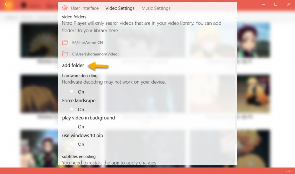 Nitro Player: Ứng dụng multimedia "xịn xò" cho Windows 10