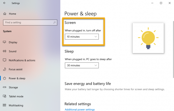 Cách chống tắt màn hình Windows 10 mà không cần thay đổi trong Settings