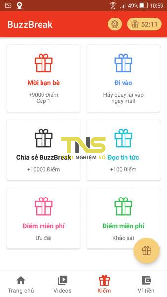 BuzzBreak: Ứng dụng đọc báo kiếm tiền dễ dàng