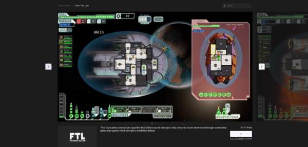 Đang miễn phí game Faster Than Light trên Epic Games Store