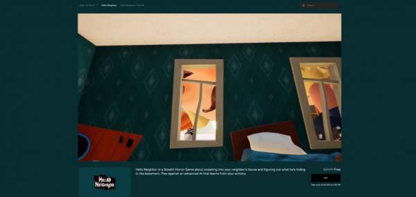 Miễn phí game Hello Neighbor từ Epic Games Store