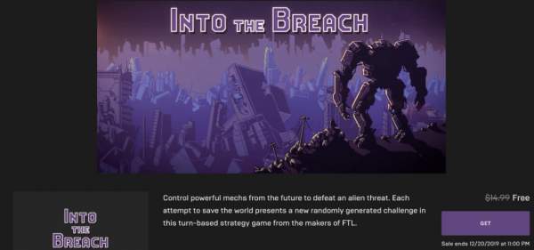 Đang miễn phí game Into The Breach từ Epic Games Store