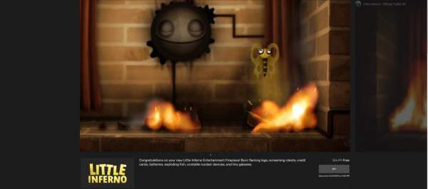 Đang miễn phí game Little Inferno hơi bị độc đáo