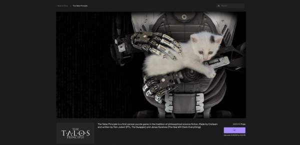 Miễn phí game The Talos Principle từ Epic Games Store
