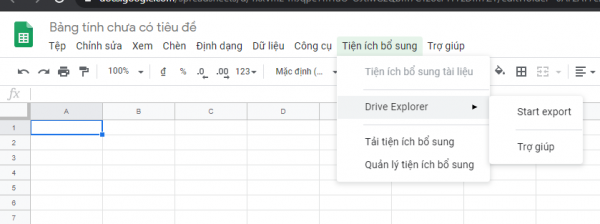 Trích xuất tất cả file, thư mục Google Drive vào Google Sheet