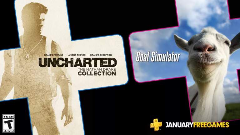 Game PlayStation Plus tháng 1/2020: UNCHARTED The Nathan Drake Collection và Goat Simulator