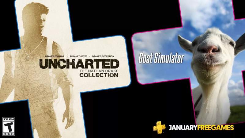 Game PlayStation Plus tháng 1/2020: UNCHARTED The Nathan Drake Collection và Goat Simulator