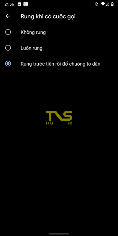 Cách thiết lập rung và chuông lớn dần khi nhận cuộc gọi trên Android 10