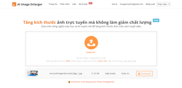 AI Image Enlarger: Dùng AI phóng to ảnh không giảm chất lượng