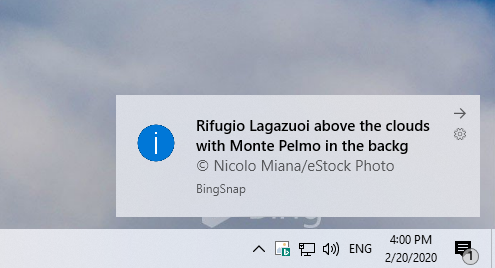 Thay hình nền desktop mỗi ngày bằng ảnh Bing với BingSnap