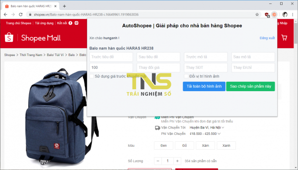 Cách ít người biết để sao chép sản phẩm, tải hình ảnh và video bán hàng trên Shopee