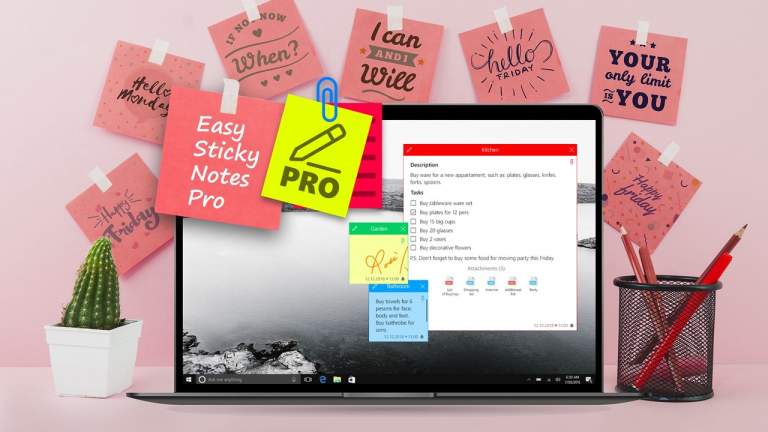 Dùng Easy Stick Notes Pro viết ghi chú và đồng bộ vào OneDrive