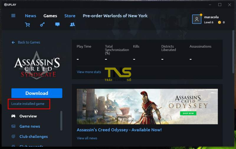 Cách cài đặt Assassin's Creed Syndicate trên Epic Games không bị lỗi