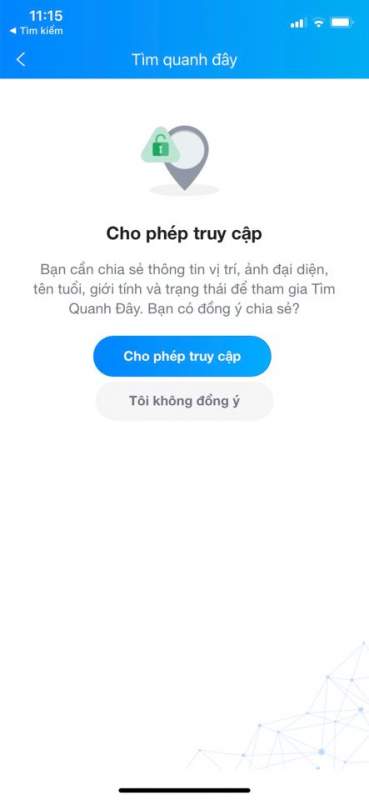 Cách bật lại tính năng Tìm quanh đây nhanh nhất trên Zalo