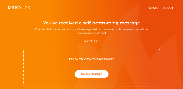 "Chiêu độc" gửi tin nhắn tự hủy an toàn với xác thực 2 yếu tố