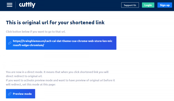 Bỏ Tinyurl và dùng Cuttly để rút gọn link tốt hơn