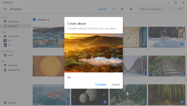 Camera360 Photos: Ứng dụng quản lý ảnh thay thế Microsoft Photos trên Windows 10
