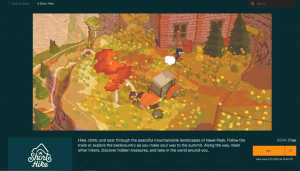 Đang miễn phí 3 game phiêu lưu Anodyne 2, A Short Hike và Mutazione