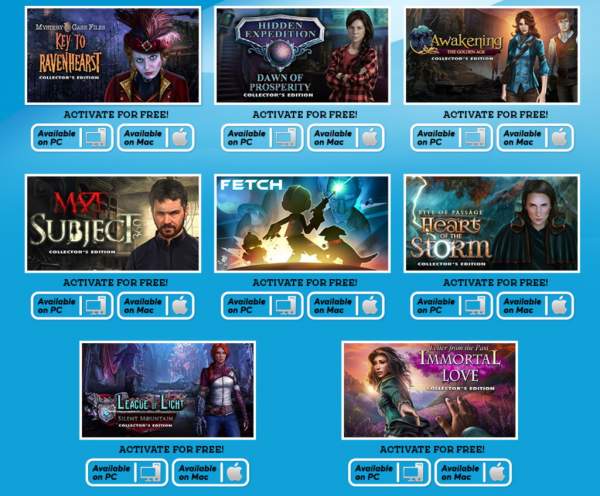 Đang miễn phí 8 game tìm vật ẩn của Big Fish Games