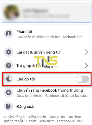 Cách bật chế độ tối (dark mode) trên Facebook máy tính