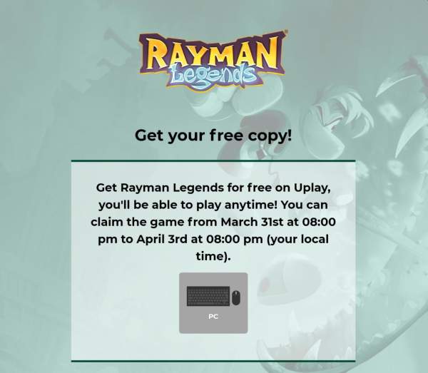 Đang miễn phí game Rayman Legends tuyệt hay