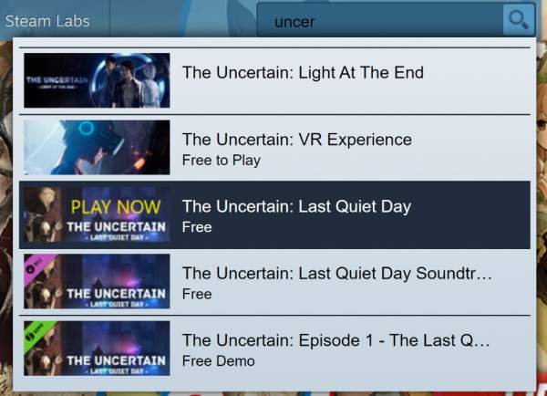Đang miễn phí game The Uncertain: Last Quiet Day