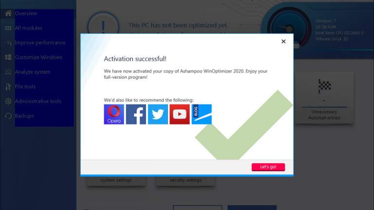 Đang miễn phí Ashampoo WinOptimizer 2020 trị giá 29,99USD