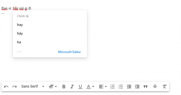 Dùng Microsoft Editor kiểm tra chính tả, ngữ pháp, câu cú trên trình duyệt