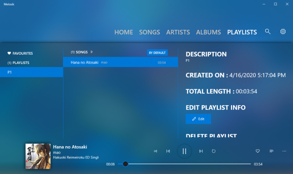 Melosik: Ứng dụng phát nhạc giống Zune cho Windows 10