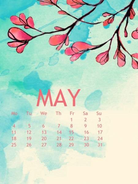 Bộ ảnh nền lịch cho tháng 5-2020