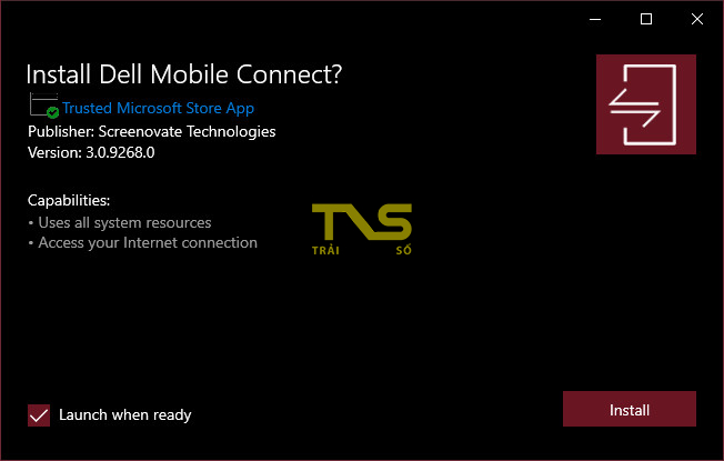 Dell Mobile Connect - chiếu màn hình iPhone lên máy tính