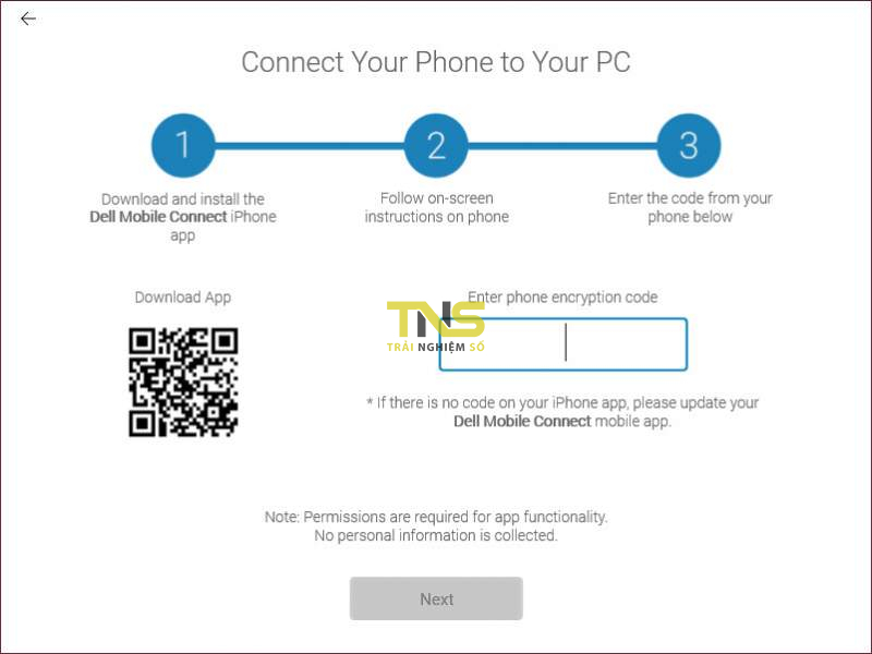 Dell Mobile Connect - chiếu màn hình iPhone lên máy tính