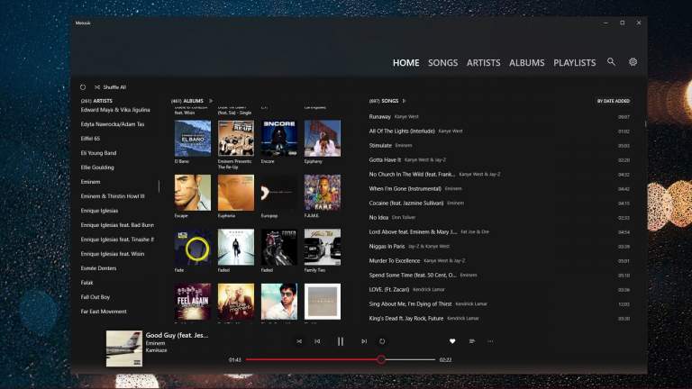 Melosik: Ứng dụng phát nhạc giống Zune cho Windows 10