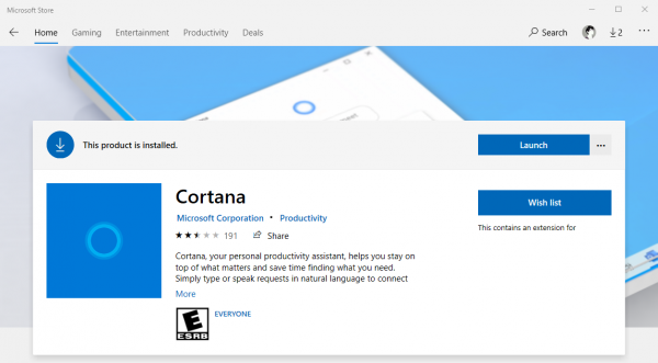 Khắc phục lỗi “Cortana is not available” trên Windows 10 version 2004