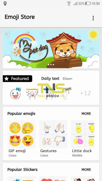 Emoji store: Sử dụng thoải mái hàng ngàn sticker, emoji trên Android