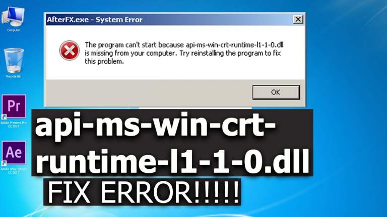 Cách sửa lỗi “api-ms-win-crt-runtime-l1-1-0.dll is missing”