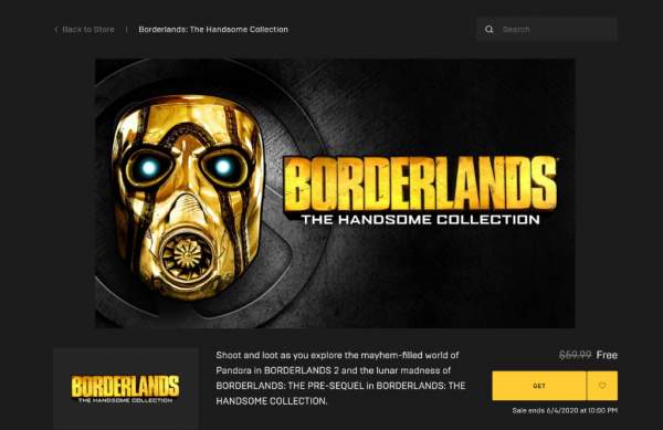 Đang miễn phí bộ game FPS Borderlands: The Handsome Collection từ Epic Games Store