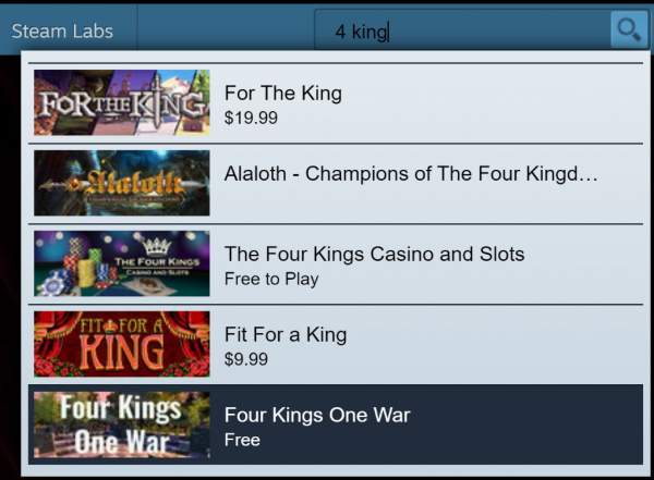 Đang miễn phí game chiến thuật Four Kings One War trên Steam