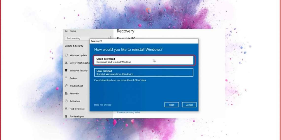 Cách sử dụng Windows 10 Cloud Recovery để thiết lập lại PC