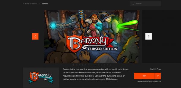 Đang miễn phí 3 game 20XX, Barony và Superbrothers: Sword & Sworcery EP