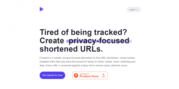 Rút gọn link an toàn với Forward