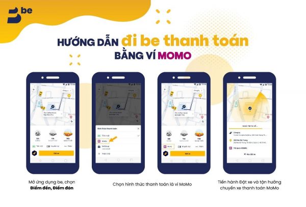 Khách gọi xe be đã thanh toán được bằng MoMo