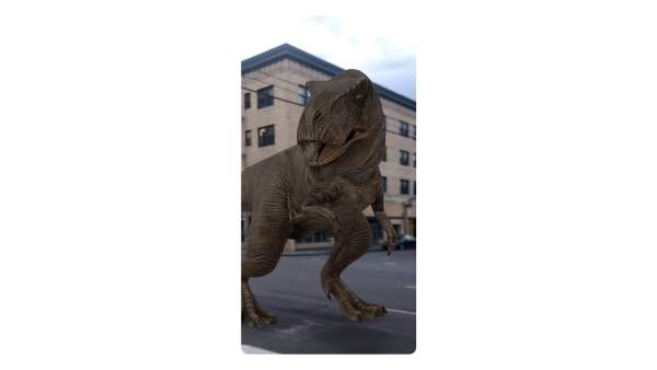 Mang khủng long từ kỷ Jura trở về qua mô hình AR 3D từ Google Tìm Kiếm