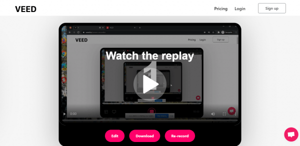 VEED Screen Recorder - Quay màn hình máy tính và chỉnh sửa nhanh