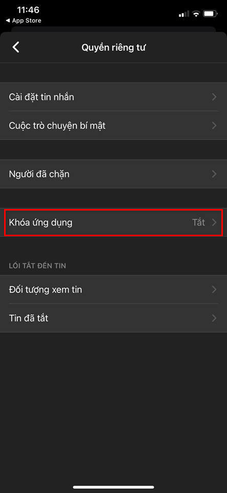 Cách khoá ứng dụng Facebook Messenger bằng mật khẩu