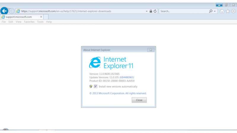 how to update internet explorer