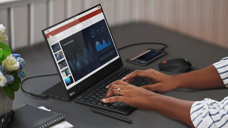 Lenovo giới thiệu màn hình di dộng Lenovo ThinkVision M14t
