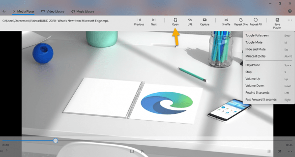 AloePlayer: phần mềm xem video trên Windows 10 có bộ codec của VLC
